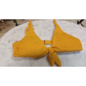 Vintage Juniors Bikini Top Small Gold Corduroy Gianni Bini